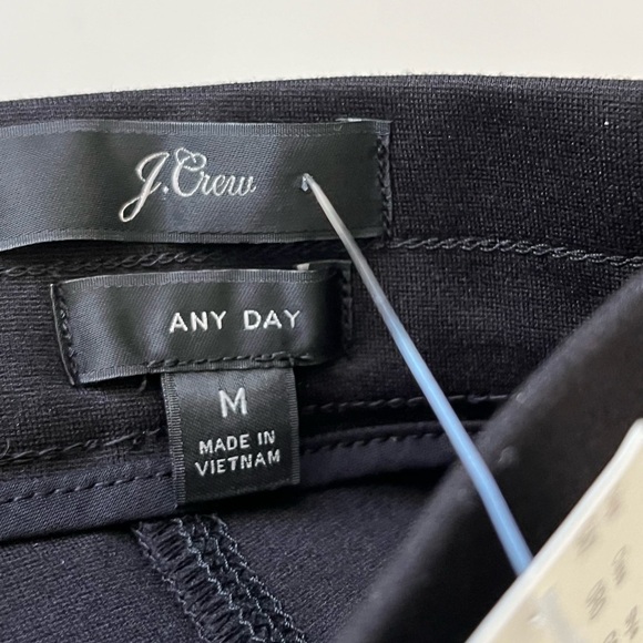 NWT J Crew any day ponte pants black medium - Picture 11 of 12